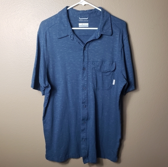 Columbia Other - Columbia Omni Wick Buttonfront Collared Outdoor Hiking Shirt- Size L
